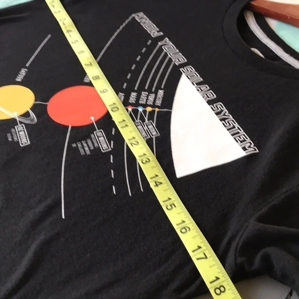 Old Navy Solar System Graphic Tee XL Kids Space Science Shirt